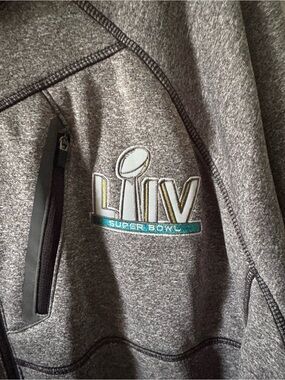 NFL Gray Heather Super Bowl LIV Logo Zip Jacket